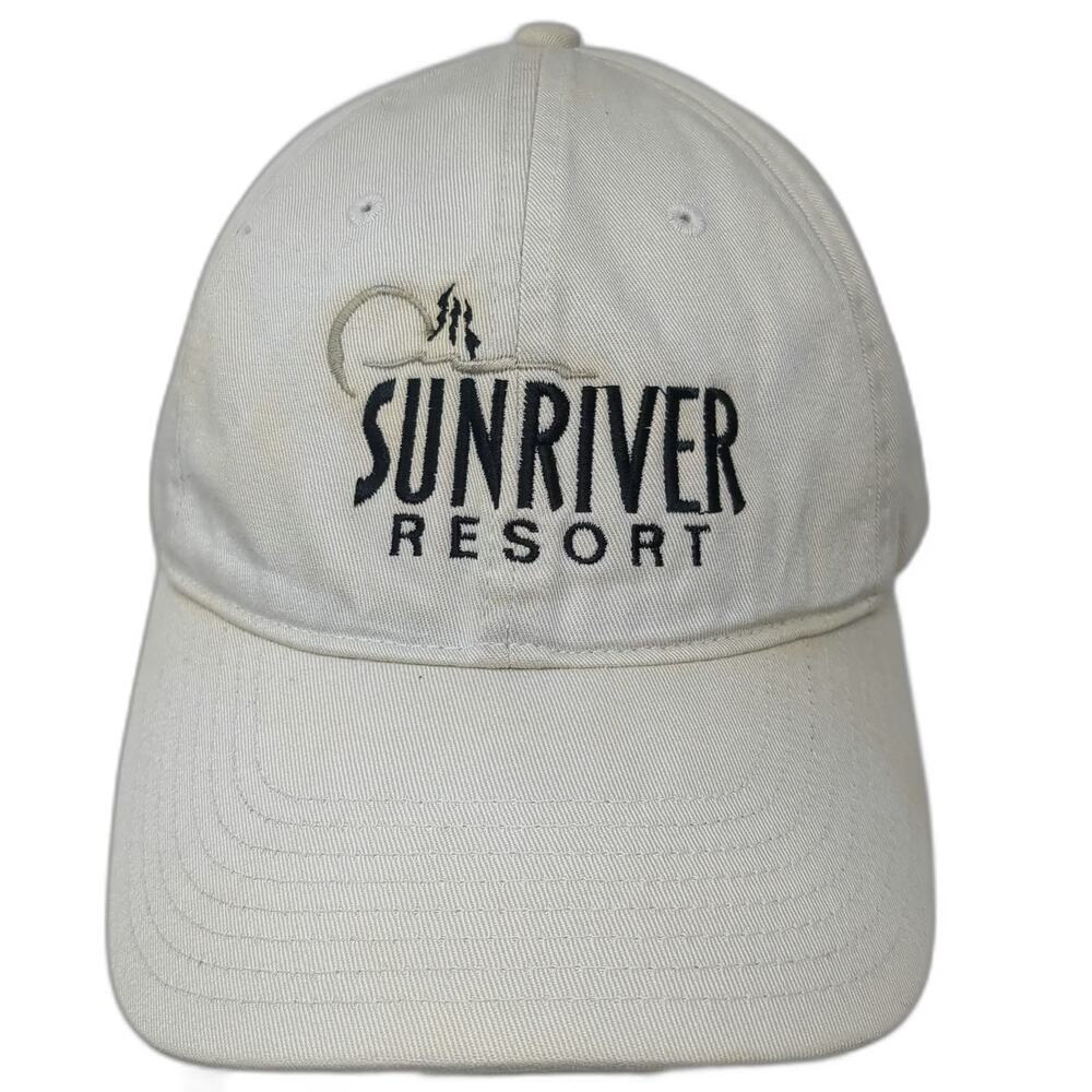 Nike Baseball Cap Beige One Size Sunriver Resort Golf Adjustable Strap Hat